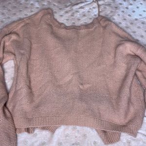 Crop top pick sweater